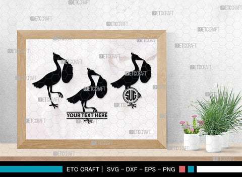 Stork Baby Shower Monogram, Stork Baby Shower Silhouette, Stork Baby Shower SVG, Baby Shower Svg, New Born Svg, SB00410 SVG ETC Craft 