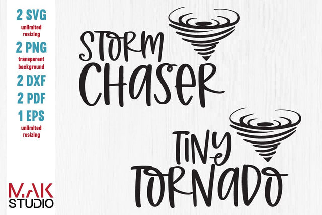 Storm chaser svg, Tiny tornado svg, Storm chaser svg Tiny tornado svg, Mommy and me svg, Daddy and son svg, Baby onesie svg SVG MAKStudion 