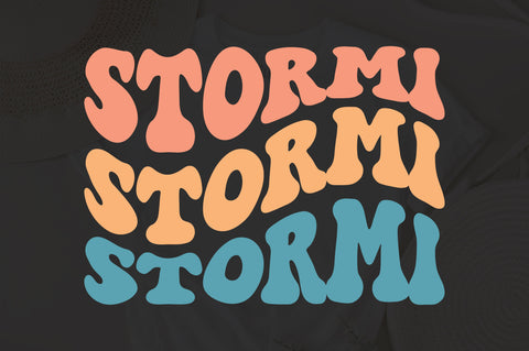 Stormi svg, wavy style svg, EPS PNG Cricut Instant Download SVG Fauz 