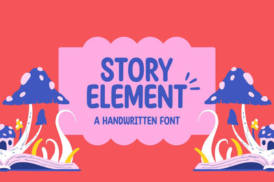 Story Element - a Handwritten Font Font nhfonts 