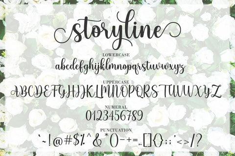 Storyline Font Suza Studio 