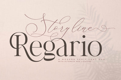 Storyline Regario Font Duo Font Storytype Studio 