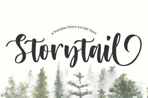 Storytail Handwritten Script Font Font Balpirick 