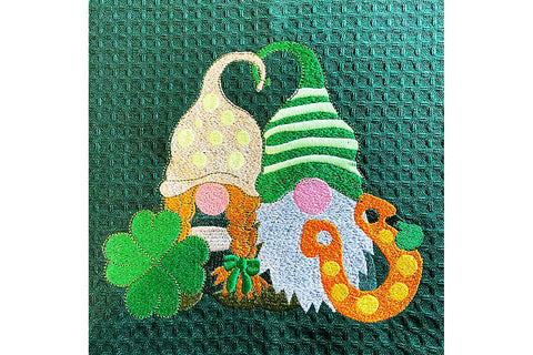 St.Patrick's Day Gnome Couple Machine Embroidery Design Embroidery/Applique DESIGNS Angie 