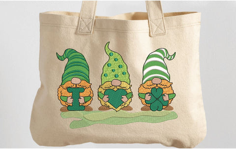 St.Patrick's Day Gnomes with cloverleaf Machine Embroidery Design Embroidery/Applique DESIGNS Angie 