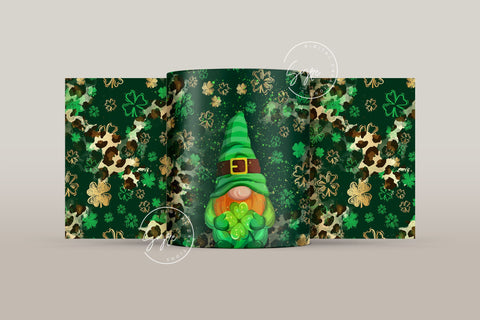 St.Patrick's Day Mug Design, Shamrock Mug Wrap png, Clover Design, Gnome Sublimation Design, 11 & 15 Oz Mug Cricut Press Sublimation Wrap Sublimation Syre Digital Creations 