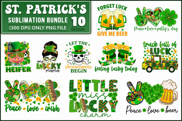 St.Patrick's Day Sublimation Bundle SVG Shetara Begum 