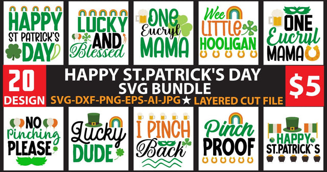 St.Patrick’s Day svg Bundle SVG Newmockups 