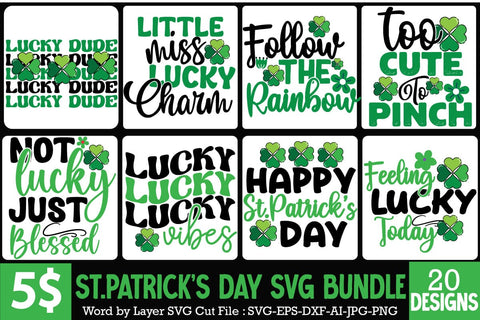 St.Patrick's Day SVG Bundle,Happy St.Patrick's Day Sublimation Bundle,St.Patrick's Day SVG Bundle Quotes , my 1st Patrick's Day SVG Cut File, my 1st Patrick's Day SVG Design, St.Patrick's Sublimation PNG SVG BlackCatsMedia 