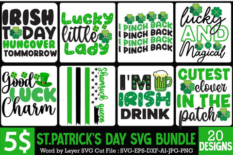 St.Patrick's Day SVG Bundle,Happy St.Patrick's Day Sublimation Bundle,St.Patrick's Day SVG Bundle Quotes , my 1st Patrick's Day SVG Cut File, my 1st Patrick's Day SVG Design, St.Patrick's Sublimation PNG Sublimation BlackCatsMedia 
