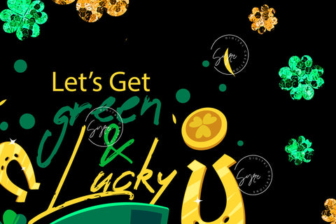 St.Patrick's Day Tumbler Design, Shamrock Tumbler Wrap png, 20 oz Skinny Straight Tumbler, Clover Tumbler, Green Seamless Sublimation Design Sublimation Syre Digital Creations 