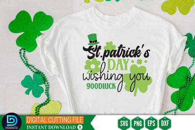 St.patrick's day wishing you goodluck SVG SVG DESIGNISTIC 