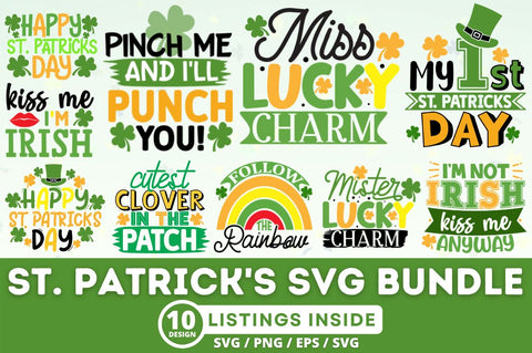 St.Patricks SVG Bundle SVG Designangry 