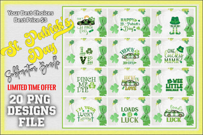 St.Patrick'sDay Sublimation Bundle vol-5 Sublimation Creativeart88 