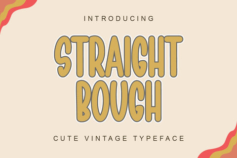 Straight Bough - Cute Vintage Font Masyafi Studio 