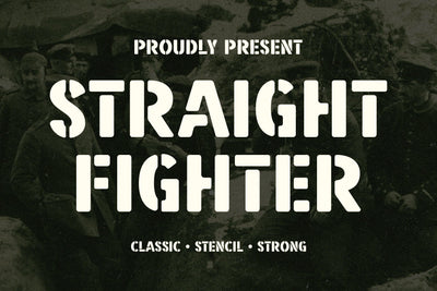 Straight Fighter Font Arterfak Project 