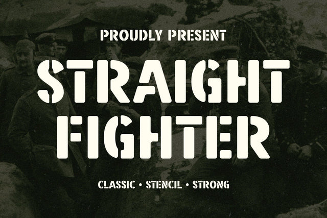 Straight Fighter Font Arterfak Project 