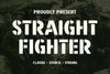 Straight Fighter Font Arterfak Project 