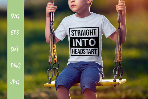 Straight Into Headstart SVG Cut File Free For Commercial Use SVG Sintegra 