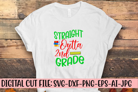 Straight Outta 2nd Grade SVG Cut File SVG Syaman 