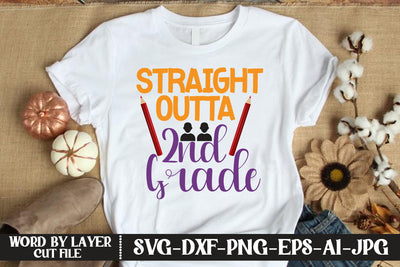 Straight Outta 2nd Grade SVG DESIGN SVG MStudio 