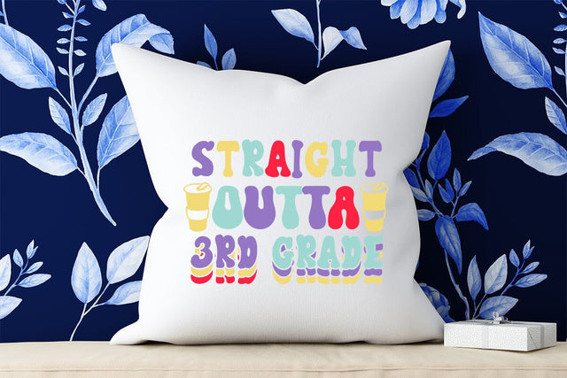 Straight Outta 3rd Grade Retro SVG SVG Rafiqul20606 