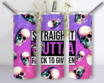 Straight outta fucks to give Full Tumbler Wrap , moms life 20 oz design , messy bun Skinny Sublimation Designs, Digital Downloads Png Sublimation PixelChick 
