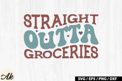 Straight outta groceries Retro SVG SVG akazaddesign 