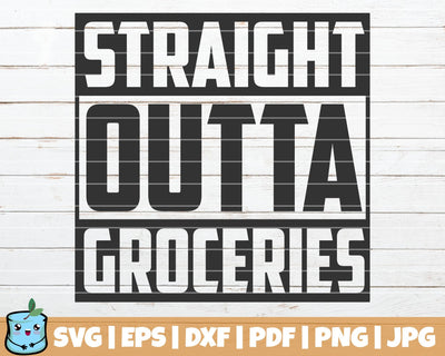 Straight Outta Groceries SVG MintyMarshmallows 