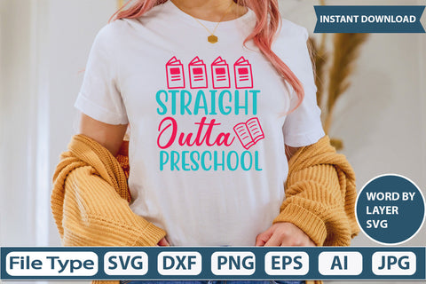 Straight Outta Preschool Svg Cut FIle SVG DesignPlante 503 