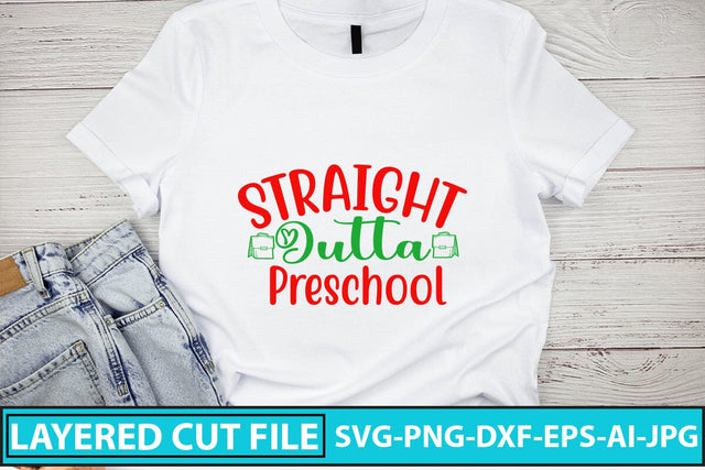 Straight Outta Preschool SVG Cut File SVG Syaman 