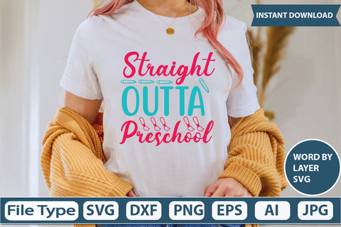 Straight Outta Preschool Svg File SVG DesignPlante 503 