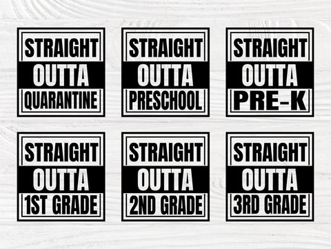 Straight Outta Quarantine SVG, School Grades Svg SVG TonisArtStudio 