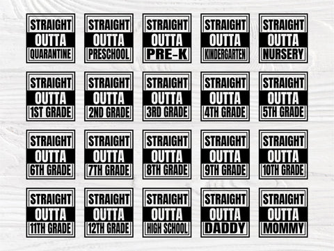 Straight Outta Quarantine SVG, School Grades Svg SVG TonisArtStudio 