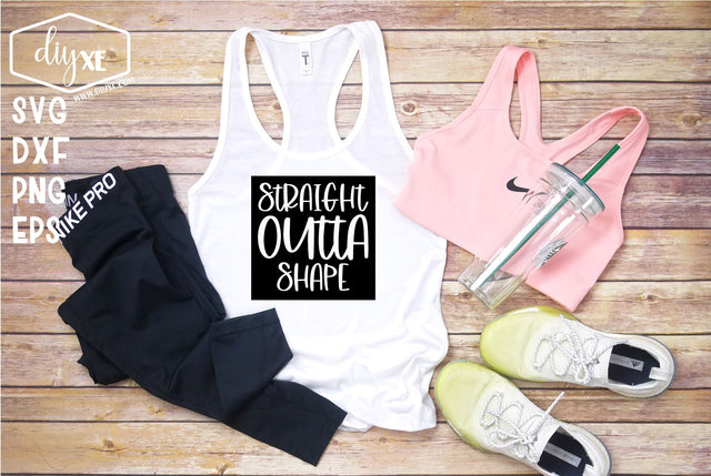 Straight Outta Shape SVG DIYxe Designs 