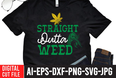 Straight Outta Weed SVG Cut FIle SVG BlackCatsMedia 