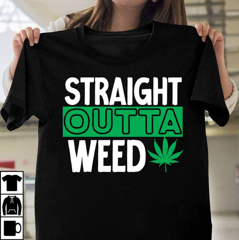 Straight Outta Weed SVG Cut File SVG BlackCatsMedia 