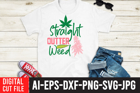 Straight Outter Weed SVG Design SVG BlackCatsMedia 