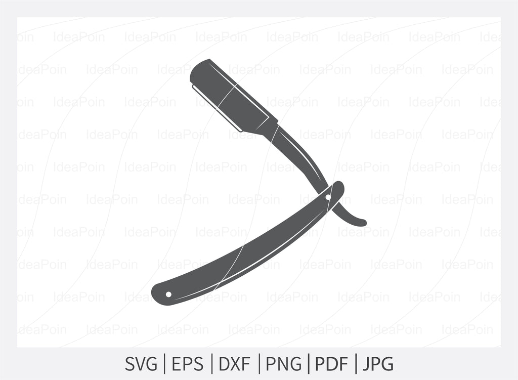 Straight Razor SVG File, Straight Razor Monogram svg, Barber Shop SVG ...