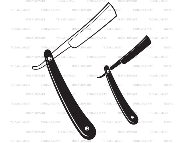 Straight Razor SVG TribaliumArtSF 