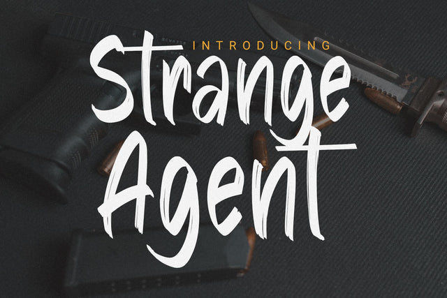 Strange Agent - Casual Brush Font Dumadistyle 