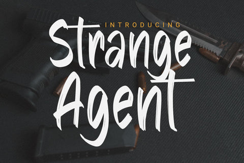 Strange Agent - Casual Brush Font Dumadistyle 