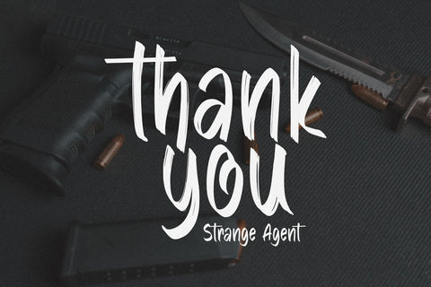 Strange Agent - Casual Brush Font Dumadistyle 