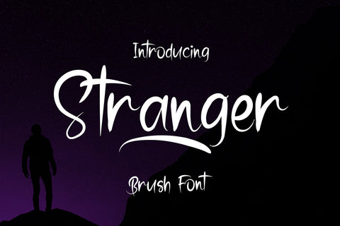 Stranger - Brush Font Font Dm Letter Studio 