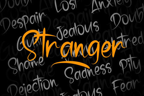 Stranger - Brush Font Font Dm Letter Studio 