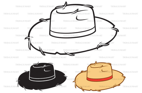 Straw hat SVG TribaliumArtSF 