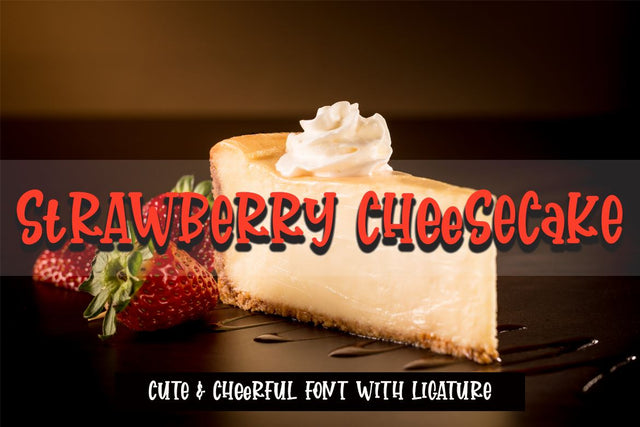 Strawberry Cheesecake Font Supersemar Letter 