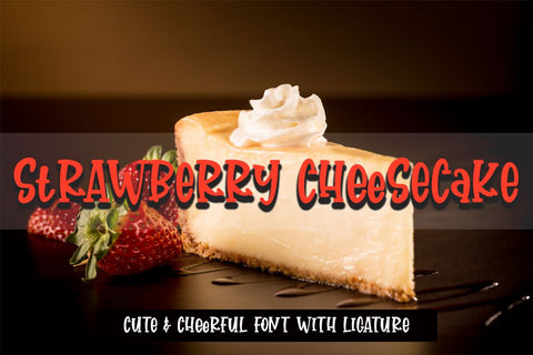 Strawberry Cheesecake Font Supersemar Letter 
