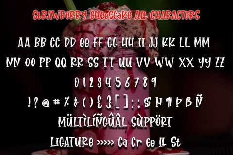 Strawberry Cheesecake Font Supersemar Letter 