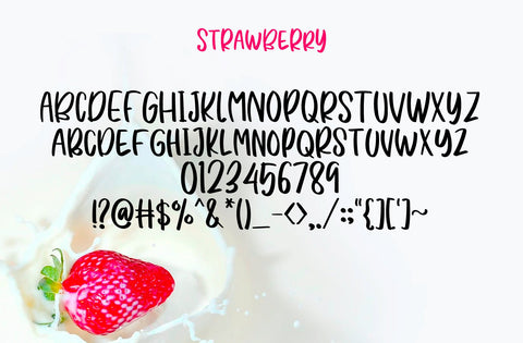 Strawberry Font Yuby 